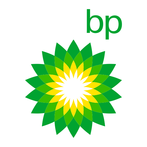 Logotipo de BP con su flor verde y amarilla