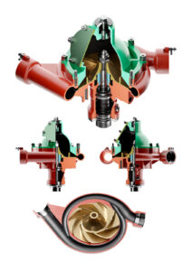 Infografía 3D de un mecanismo rotor por Alltogether Design